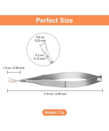 CGEB Cuticle Scissors for Women - Stainless Steel Curved Manicure Scissors for Nail, Dry Skin, Eyebrow & Eyelash Care - Buy Online on GoSupps.com