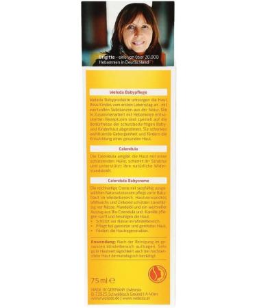 Weleda Baby Calendula Nappy Cream 75ml - Soothing Diaper Rash Relief - Buy Online on GoSupps.com