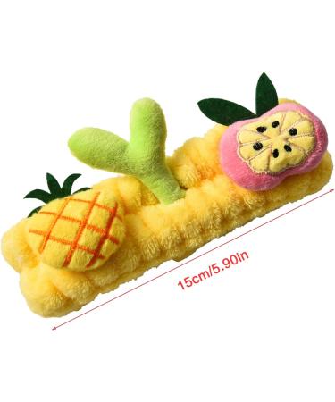 Fruit and Sprout Shape Headbands Extreme Soft & Ultra Absorbent Comfort to Makeup for Facial Hair Band with Multi Color White - Buy Online on GoSupps.com