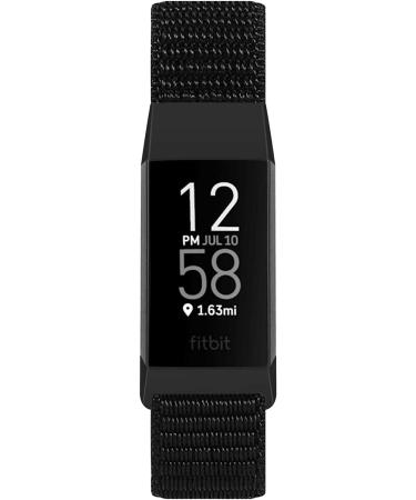 AVOD Nylon Watch Bands for Fitbit Charge 4/3/SE - Soft Breathable Replacement Strap in Dark Black - Buy Online on GoSupps.com
