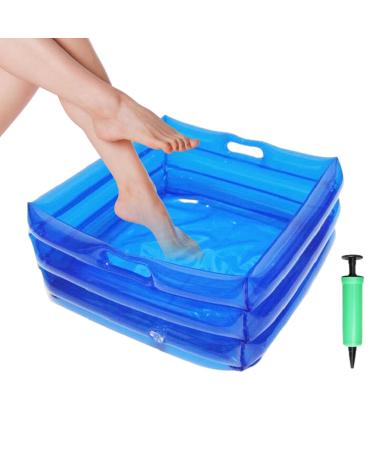 Lightweight Foot Diving Container | Foldable Inflatable Foot Tub | Travel Foot Tub | Multifunctional Portable Foot Wash for Outdoor Camping Washing