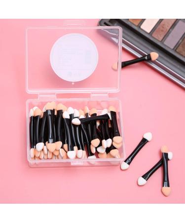 Jun-h 100 Piece Dual-Ended Oval Eyeshadow Applicators - Disposable Double-Sided Sponge for Daily Makeup Use - Perfect for Women & Girls - Buy Online on GoSupps.com