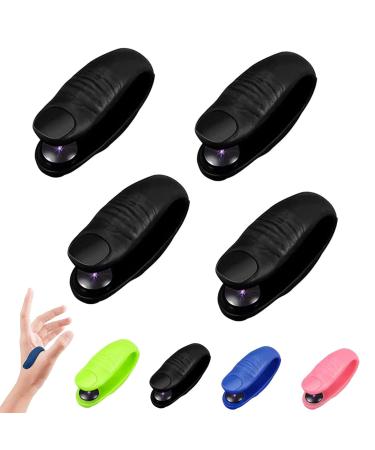 PNEDEODM 4/8PCS Acuplus Sugar Control Li4 Acupressure Point Clip ACU+ Sugar Control Li4 Acupressure Point Clip Tiger Mouth Clip Thumb Tiger Acupoint Massage Clip Magnetic Clip (Black) Black