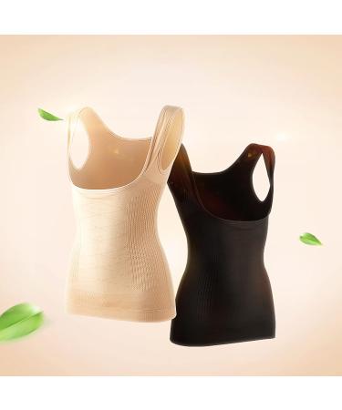 Shop Women's Shapewear Bodice Camisole Top - Black & Beige Body Forming Vest XL-XXL | International Shipping - Buy Online on GoSupps.com