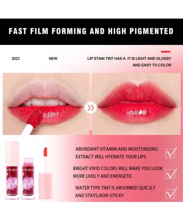6 Colors Korean Lip Tint Stain Set - Hydrating & Long-Lasting Matte Liquid Lipstick for Lip & Cheek Tint - Non-Fading & High Pigment Vivid Colors - Buy Online on GoSupps.com