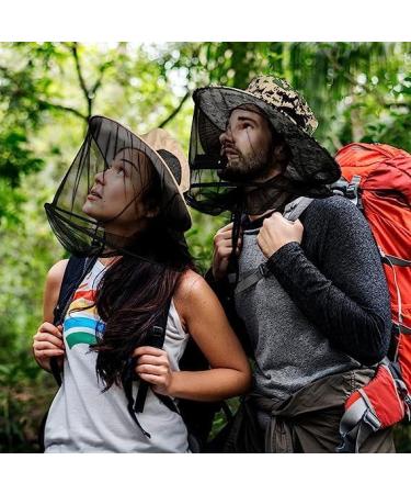 Songyea Mosquito Net Hat - Beekeeper Sun Protection with Removable Mosquito Net | Fast-Dry Wide Brim Gray Hat for Camping Hiking Fishing - Buy Online on GoSupps.com