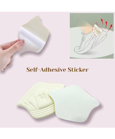 CB 4-Pairs Heel Cushion Pads - Protectors for Heel Pain Relief & Blister Prevention - Perfect for Men Women & Kids - Off-White - Buy Online on GoSupps.com