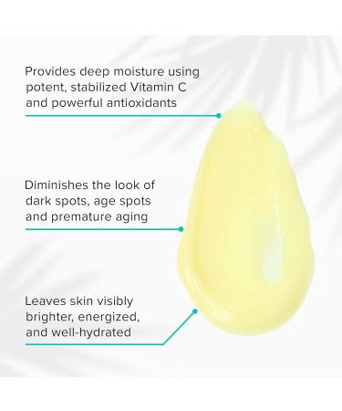 ClarityRx C-Results Vitamin C Hydrating Antioxidant Face Cream | Natural Anti-Aging Moisturizer for Brighter Skin - 1.7 oz (International Shipping Available - Buy Online on GoSupps.com