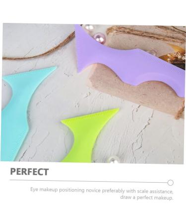 Didiseaon 4 Pcs Silicone Beauty Ruler Eye Shadow Massaging Eye Mask Eyebrow Guide Aid Bevel Template Board - Buy Online on GoSupps.com