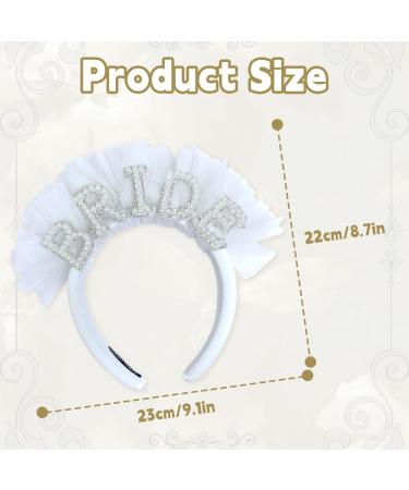 Bride Headband Bride To Be Headband Pearl Bride Headband Bride Headpiece Bride Hair Accessories Bridal Wedding Headband for Bridal Shower Wedding Hen Party Bachelorette Party - Buy Online on GoSupps.com