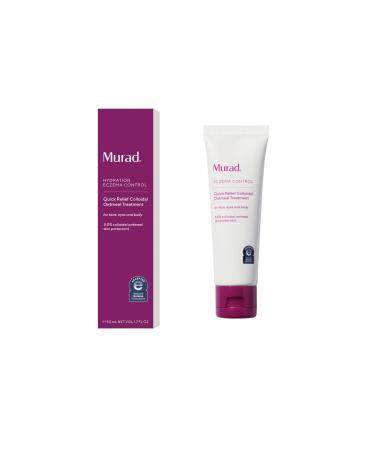 Murad Quick Relief Colloidal Oatmeal Treatment 5% Colloidal Oatmeal Cream with Ground Cherry & Oat Lipids for Eczema-Prone Skin Hydrates Soothes & Relieves Redness Itch Rashes 1.7 Fl Oz