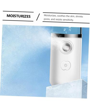 DOITOOL Hydrating Instrument Nano Mist Sprayer Face Nano Facial Mister Spray Water Bottle Mister Extension Sprayer for Skin Care Makeup Handheld Humidifiers White Cool Abs Extend - Buy Online on GoSupps.com