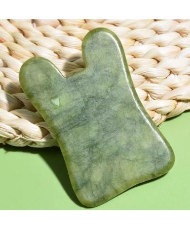 Jade Stone Gua Sha Board Massager | Green Beauty Spa Tool for Facial Massage - Buy Online on GoSupps.com