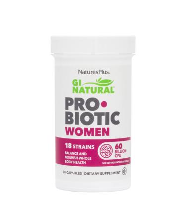 Nature's Plus GI Natural Probiotic Women 60 Billion CFU 30 Capsules