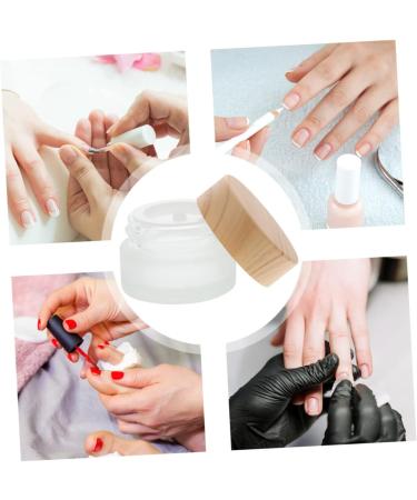 minkissy Pen Wash Cup Nail Remover Bottle Gel Polish Remover Bowl Eyeshadow Crystal Nail Polishing Remover Bowl Terrarium Manicure Remover Nail Art Bowl Manicure Tools Wood Make up - Buy Online on GoSupps.com