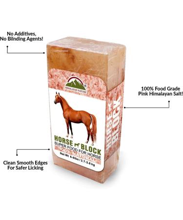 Himalayan Nature Licking Salt for Horses - 2 Pack Pink | Natural Mineral Supplement - Buy Online on GoSupps.com
