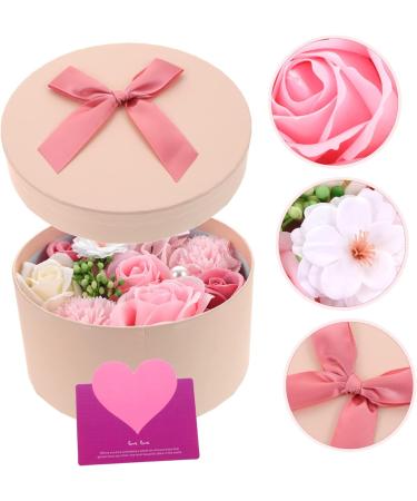 Housoutil Preserved Flower Decoration Christmas Ornaments Wedding Favors Scented Plant Rose Soap Rose Scented Bar Soap Christmas Decorations Props Soap Flower Artificial 16.2X16.2X8.2CM Pink - Buy Online on GoSupps.com