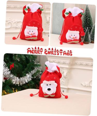 STOBAZA Xmas Bags 2pcs Xmas Treat Bags Snowman Candy Bag Candy Bag for Christmas Bag Child Decorations Portable - Buy Online on GoSupps.com