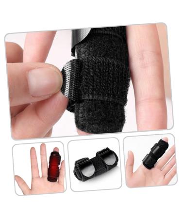 FOMIYES Adjustable Finger Strap & Joint Brace - Portable Finger Splint for Joint Support (16.5x7x0.4cm) - Black - International Shipping Available - Buy Online on GoSupps.com
