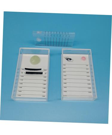 Premium Box Eyelash Storage - Clear Tray & Handheld Mirror | Floral Lash Holder & Extension Pallet - Buy Online on GoSupps.com