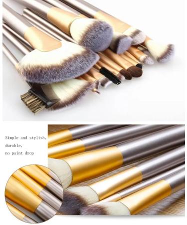 12 piece makeup brush set with bag make up brushes 16-17 cm length includes brushes for Foundation Blusher Powder Blending Eyeshadow and Concealer Brushes Handle design Synthetic material  - Buy Online on GoSupps.com