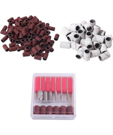 FRCOLOR 1 Set Set Efile Sanding Bands Nail Art Equipment Fine Grit Nail Drill Bit Sanding Ring Bands Grit File Sand Carbide Drill Bits for Nails Nail Sander Bit Sanding Rings Suite Major medium Assorted Color - Buy Online on GoSupps.com