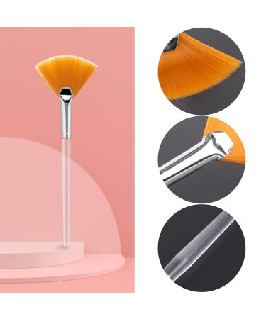 2 PCS Soft Fan Brush Set for Facial Masks | Makeup Application Tool | Premium Quality Facial Brushes - Buy Online on GoSupps.com