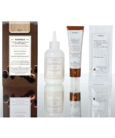 Korres Argan Oil Advanced Colorant 145ml 10.1 Platinum Blonde Ash - Buy Online on GoSupps.com