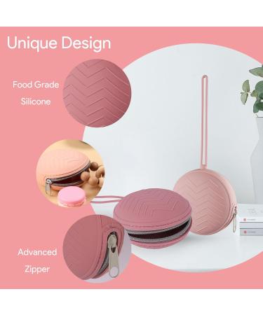 2PC BPA-Free Silicone Pacifier Box for Girls | Portable Storage Holder for 2 Pacifiers | High-Quality Baby Accessories in Pink - Buy Online on GoSupps.com