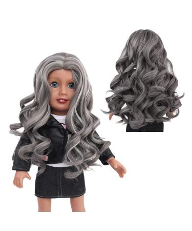 AIDOLLA Doll Wigs for 18'' American Dolls  Girls Gift Heat Resistant Long Curly Braids Hair Replacement Wigs for 18'' Dolls DIY Making Supplie (5)