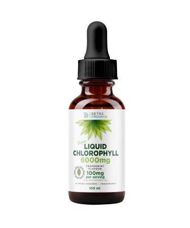 Chlorophyll Liquid Drops for Water -100ml for 100 Doses - 6000mg High Strength - Liquid Chlorophyll to Dissolve in Water