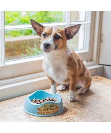 Beco Bamboo Non-Slip Dog Food & Water Bowl, Easy-to-Clean Medium Size in Blue - Buy Online on GoSupps.com
