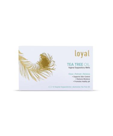 Loyal Tea Tree Oil - Suppository Melts - Supports Odor Control - Soothes Discomfort - Promotes Healthy pH - Hydrates Flora (12 Count)