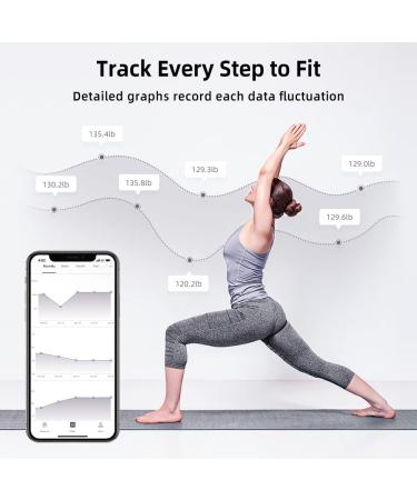RunSTAR Smart Scale - Digital Bathroom Scale with BMI, Body Fat Analysis & Health Monitor App - 400 lbs Capacity (Black) - Buy Online on GoSupps.com