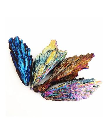 for Natural Blue Titanium Aura kyanite Cluster Rock Stones and Crystals Specimen Home Decor ERTEYIN