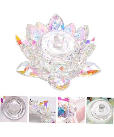 Housoutil Nail Art Crystal Cup Pen Cup Nail Art Powder Dish Esmalte De U as En Gel Transparent Gel Nail Polish Pitcher Glass Travel High Transparent Crystal Manicure Glass Nails - Buy Online on GoSupps.com