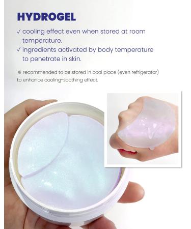 KSECRET Instant Relief Eye Gel Patches 102g/3.45oz, 60pcs with CAFFEINE - Korean Skincare for Anti-Wrinkles, Dark Circles, Puffiness, Under Eye Bags - Buy Online on GoSupps.com