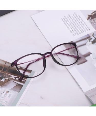 Shop Retro Unisex Nerd Glasses - Slim Stylish Clear Lens Frames for Students & Professionals | Fashionable Round Decorative Reading Glasses with Case - Buy Online on GoSupps.com