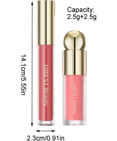 Makeup Blush | Soft-Tweezer Liquid Blush - Multi-Use Lipstick Set Waterproof Breathable Smudge-Proof Dewy Finish Makeup for All Jingan - Buy Online on GoSupps.com