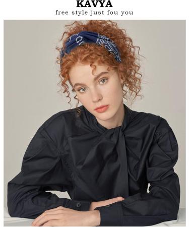 Kavya Boho Wide Hair Bands for Women - 6 Piece Set | Elastic Soft Headbands for Yoga and Sports | Multicoloured Thin Headscarf Accessories - Buy Online on GoSupps.com