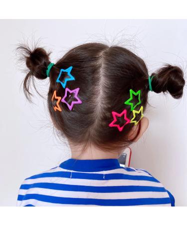 20-Piece Multicolor Metal Hair Snap Clips for Women - Star Hair Barrettes | Hair Accessories - Buy Online on GoSupps.com