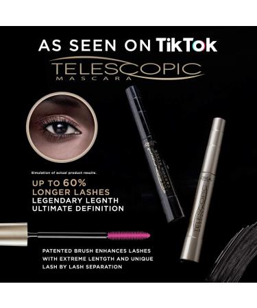 L'Oreal Paris Telescopic Mascara Black 905 0.27 oz - Pack of 2 - Buy Online on GoSupps.com