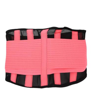 Xhikowat breathable mesh support exercise belt fitness waist training gym women back waist belt sport coach shapewear (pink)