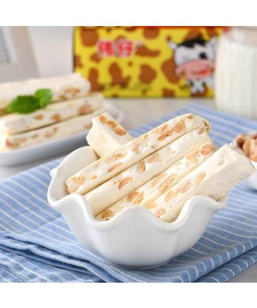 450g nougat sweet and salty nougat peanut candy candy candy cow ginning raw sugar childhood candy snack - Buy Online on GoSupps.com