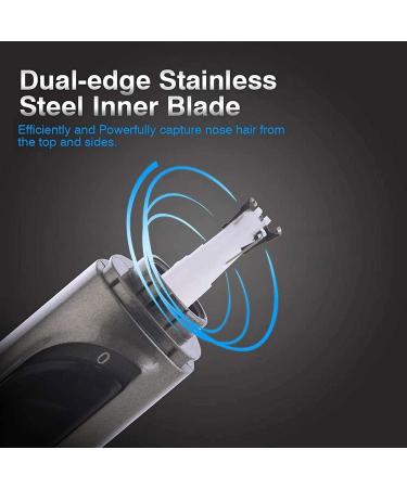 OBJECTIVE Ear and Nose Hair Trimmer Clipper Professional Painless Eyebrow Facial Hair Trimmer for Men Women IPX7 Blades for Easy Cleaning Nose Hair Trimmer - Buy Online on GoSupps.com