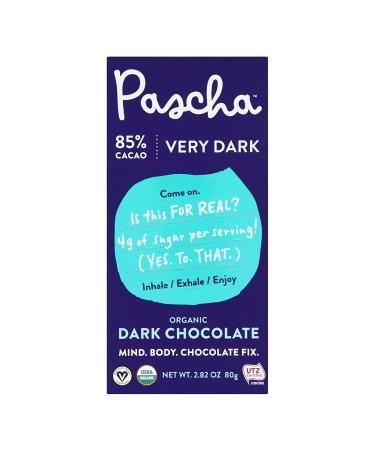 Pascha - Bar Chocolate 85% Cacao - Case of 10 - 2.82 OZ