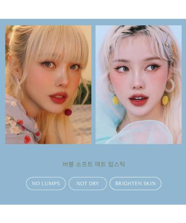 FreshO2 x Pony Bubble Soft Matte Lipstick | Hydrating Vegan Satin Lipstick - Strawberry Puff | Silky Smooth Cruelty-Free | Made in Taiwan - Buy Online on GoSupps.com