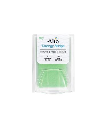 Alto Strips | Natural Caffeine Energy Strips | 80mg Instant Focus Boost | Zero Calories & Sugar-Free | Healthy Spearmint Alternative to Energy Drinks | 12 Minty Strips per Pack - Buy Online on GoSupps.com