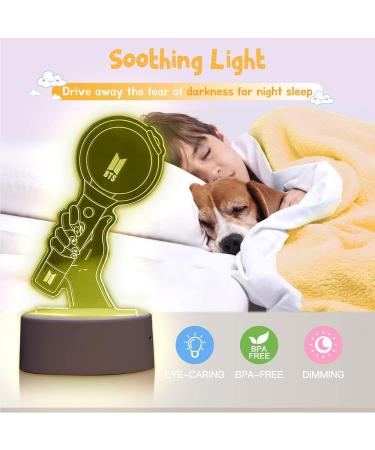 Eygerur 3D Illusion Kpop BTS Night Light 16-Color BTS Light with Remote Control and Smart Touch BTS Lamp BTS Room Decor for Girls Birthday Christmas BTS Gifts a04 - Buy Online on GoSupps.com