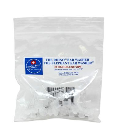 Doctor Easy Elephant & Rhino Ear Washer Disposable Tips  Bag Of 20
